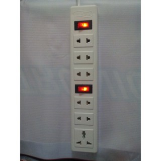 Ổ ĐIỆN HATO - 6 LỖ 2 CÔNG TẮC ( DÀI 3M )