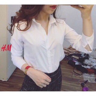 ÁO SƠ MI TRẮNG TRƠN TIỂU THƯ