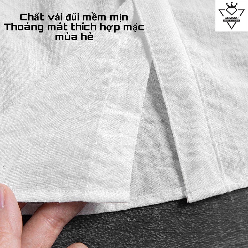 Áo sơ mi nam dài tay vải đũi thoáng mát mềm mịn mặc mùa hè thoải mái
