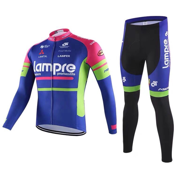 quần áo xe đạp Motocross Jersey Set Pro Team Bike Cycling Wear Blu for Men