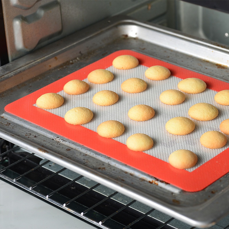 Thảm Nướng Bánh Macaron Bằng Sợi Thủy Tinh Silicone Dày Dặn