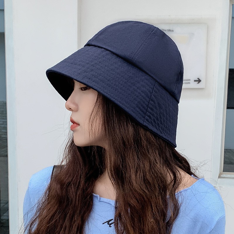 Nón bucket vành cụp trơn nhiều màu phong cách Ulzzang-Mũ Tai Bèo Màu Trơn Phong Cách Hàn Quốc Xinh Xắn