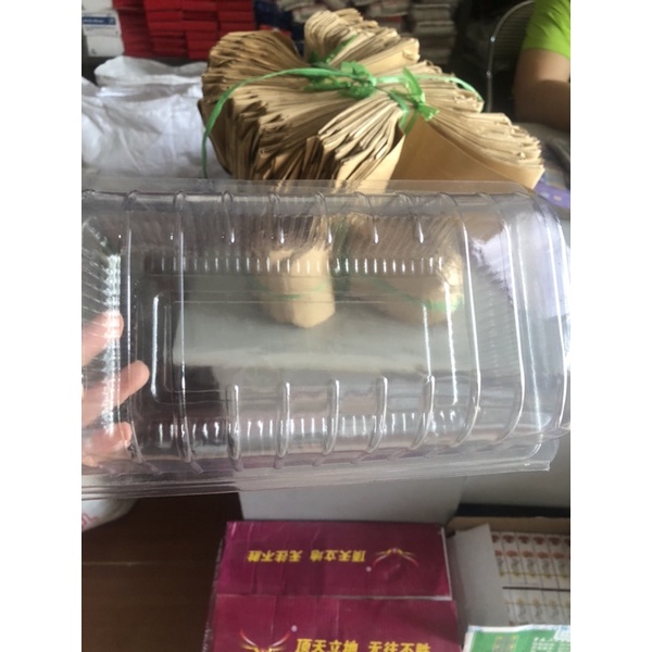 100 hộp nhựa H53 đựng bánh bao, đồ ăn, hoa quả dày dặn cứng cáp