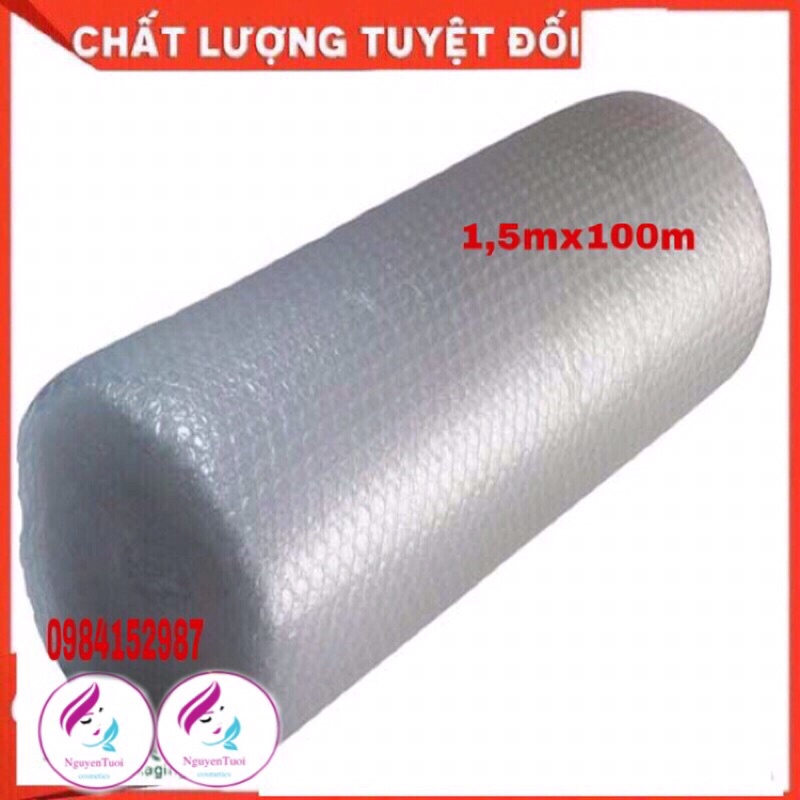 xốp hơi bọc hàng1,5mx100m loại dầy xốp bọt khí bọc hàng