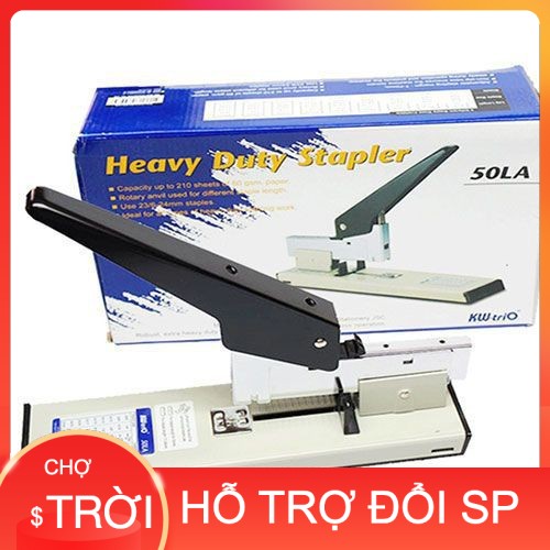 Bấm Kim Lớn KW TRIO 50SA / 50LA (100-200 Tờ), Dập Ghim Lớn - Hàng Chính Hãng