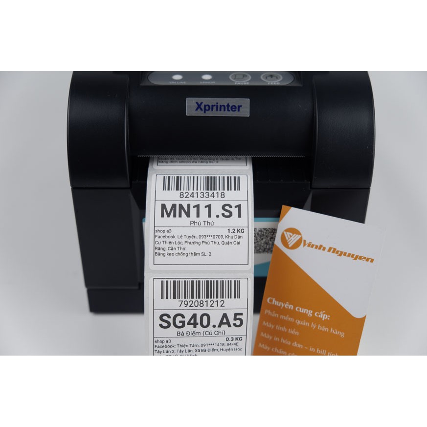 Máy in mã vạch Xprinter 350BM In tem GHTK