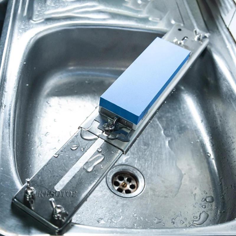 Giá Đỡ Đá Mài Dao Bằng Thép Không Gỉ Kesoto2 Chuyên Nghiệp Cho Bồn Rửa Nhà Bếp