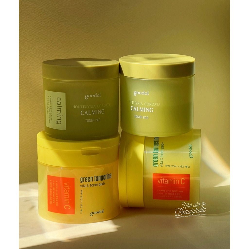 Pad dưỡng diếp cá GOODAL HOUTTUYNIA CORDATA CALMING TONER PAD