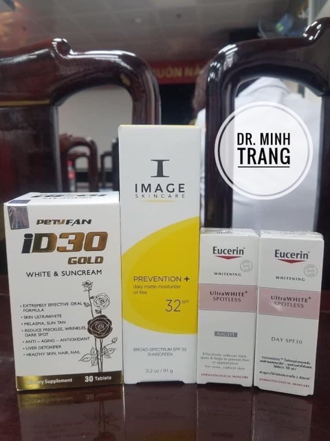 ( CHÍNH HÃNG) Kem Dưỡng Trắng Da Eucerin Utrawhite+ Spotless Day & Night 50ml