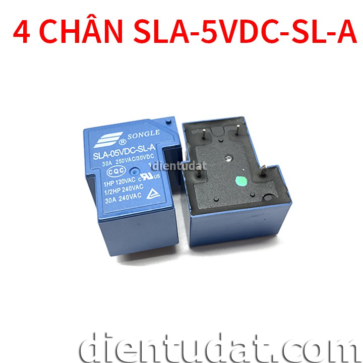 Relay 5VDC 30A 4 CHÂN SLA-5VDC-SL-A