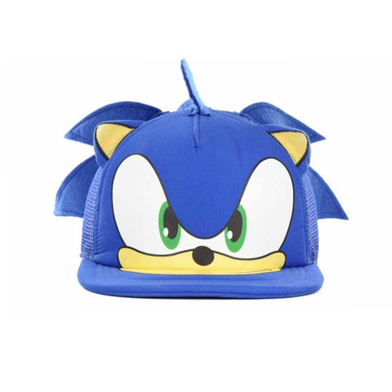 Mũ lưỡi trai phối lưới họa tiết hoạt hình Sonic The Hedgehog độc đáo dành cho bé