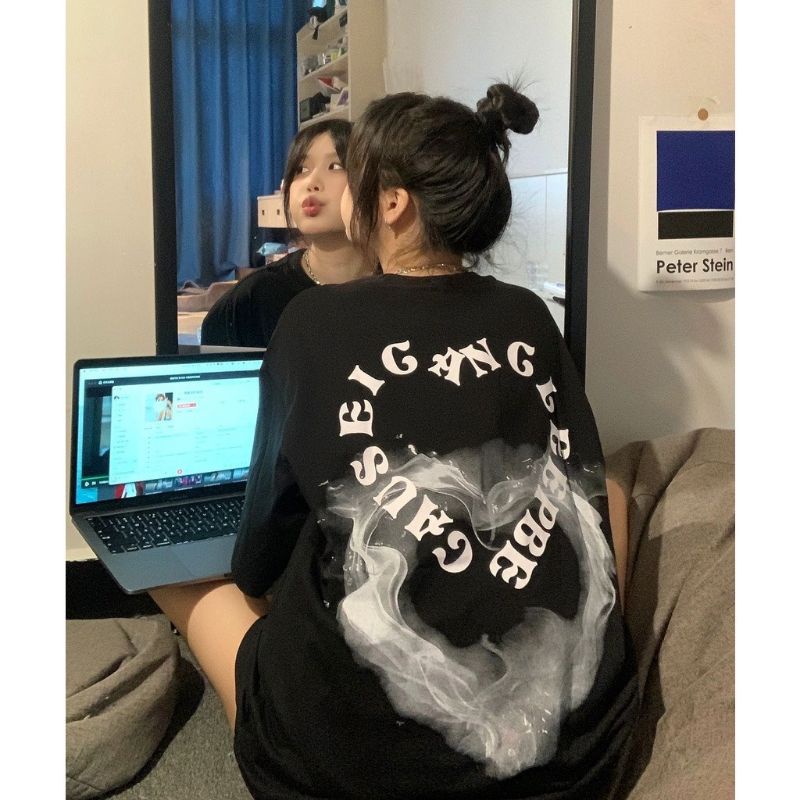 Áo thun form dáng rộng nam nữ  unisex- ÁO thun hình trái tim -- MẪU HOT 2022