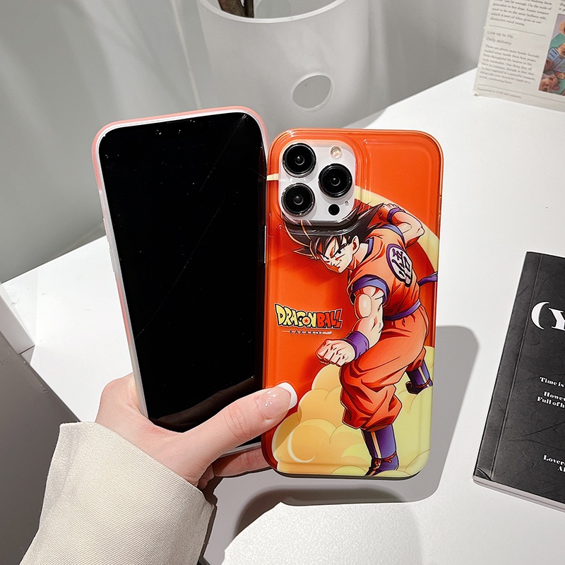 Ốp Điện Thoại Trong Mờ In Hình Goku Dragon Ball Thời Trang Cho iPhone 7 8 Plus X XS XR 11 12 13 14 Pro Max Plus