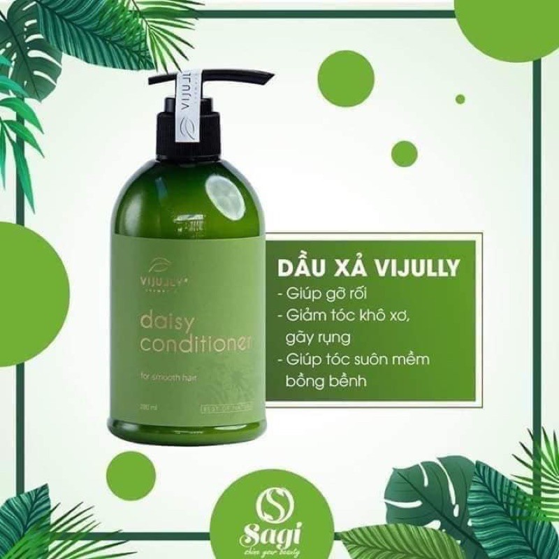 [TÓC SUÔN MƯỢT CHÍNH HÃNG 100%] DẦU XẢ DỪA HOA CÚC VIJULLY SUÔN MƯỢT TÓC, GIẢM SƠ RỐI, KHÔ SƠ, CHẺ NGỌN TÓC | BigBuy360 - bigbuy360.vn