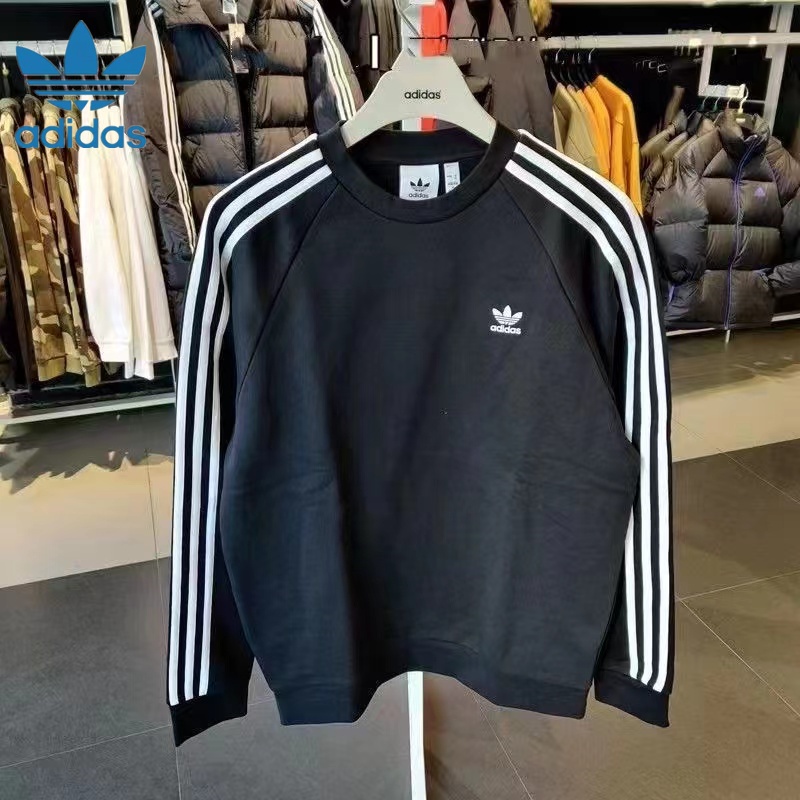 Áo Sweater Thể Thao Cotton Nguyên Chất Thêu Logo Adidas Thời Trang Cho Nam Và Nữ
