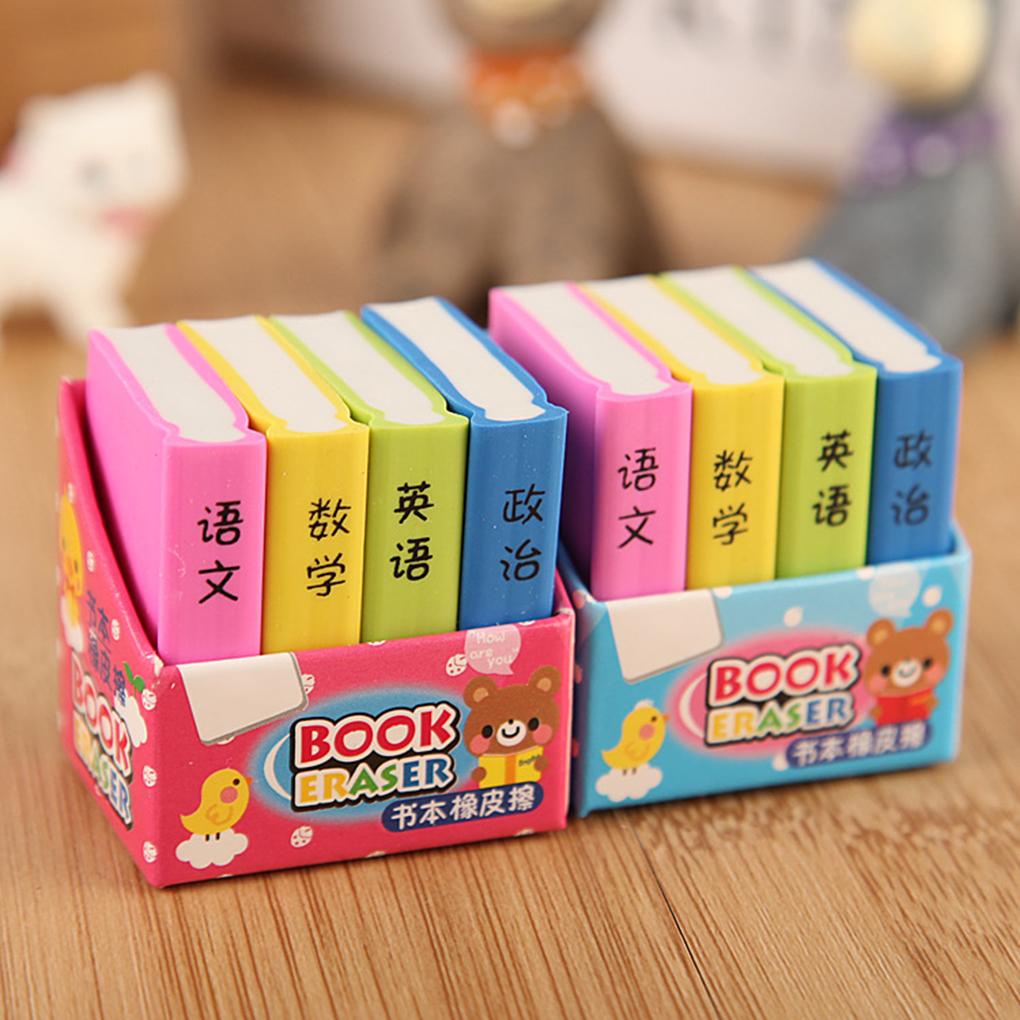 Set 4 Gôm Tẩy Hình Hoạt Hình Đáng Yêu