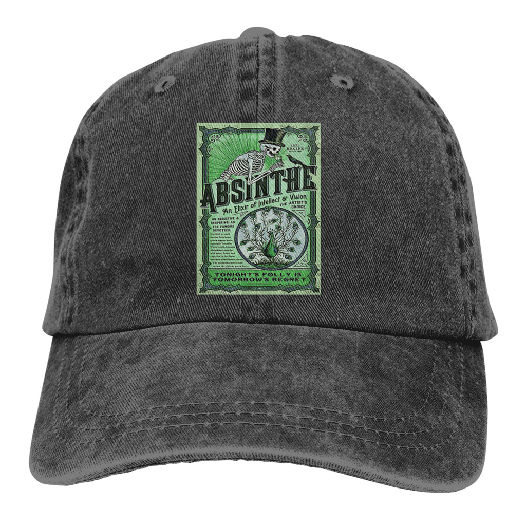 YAOLILI Absinthe 1871 Recipe Psychedelic Alcohol Ecstasy Cool B395 Sport Absinthe Botanical Garden Art Botanical Blooming Fruit Flowers Caps Mens Womens Camping Adult Adjustable Trucker Dad Hats Cowboy Hat