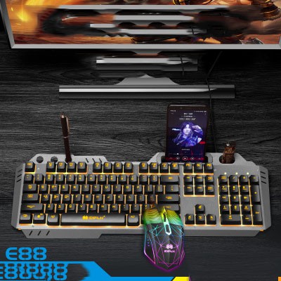 BỘ PHÍM CHUỘT GAMING CAO CẤP E88 LED PRO FULLBOX CỰC BỀN & GÕ CỰC ÊM | BigBuy360 - bigbuy360.vn