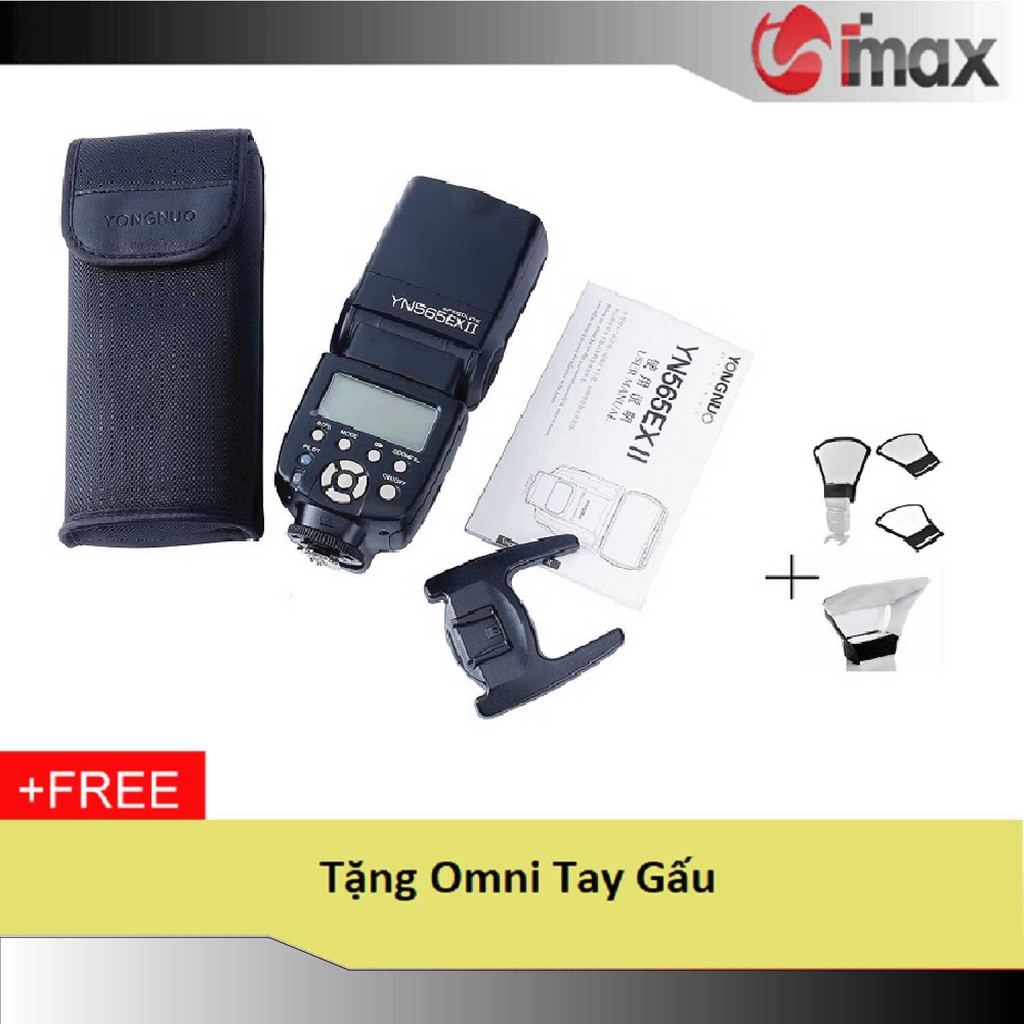 Đèn Flash Yongnuo YN565EX II for Canon + Omni tay gấu