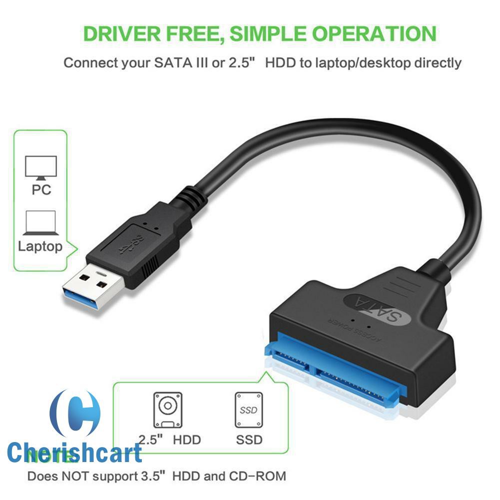 Dây cáp chuyển đổi USB 3.0 sang SATA cho ổ cứng 2.5 inch SSD HDD