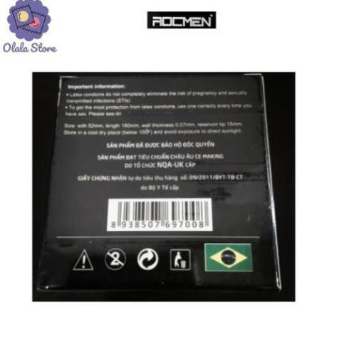 Bao cao su Gai Rocmen [CHÍNH HÃNG 100% - 12BAO] Bao cao su cho bạn lên đến đỉnh nhanh với công nghệ Brazil mới nhất