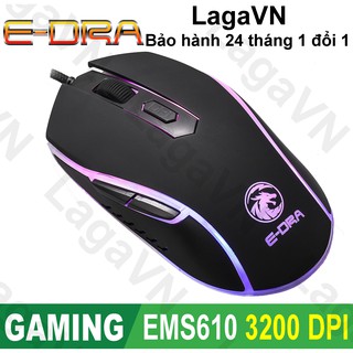 [Freeship toàn quốc từ 50k] Chuột gaming E-Dra EMS610 - EMS610BK - LagaVN
