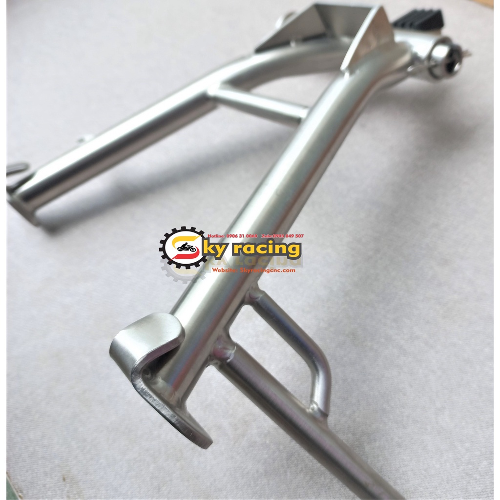 Chống đứng chuẩn inox 304 CNC gắn cho xe Fu13 Fu led Fu mập 125, fu ne… chống đặc rất chắc tay