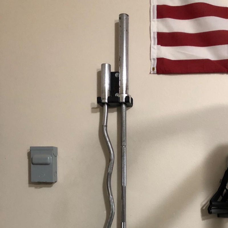 Giá đỡ thanh tạ treo tường bằng thép