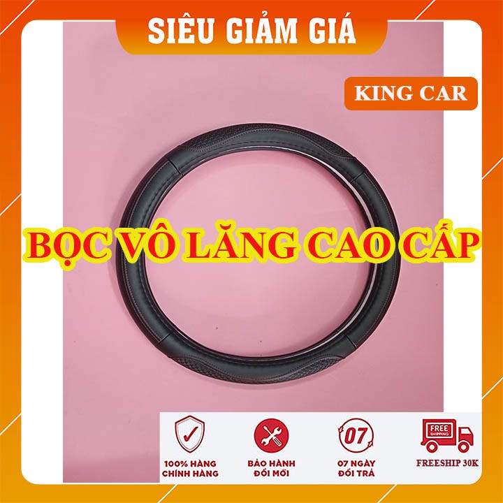 Bọc vô lăng da cao cấp trên xe- ảnh thật lắp lên xe,  - Shop KingCar