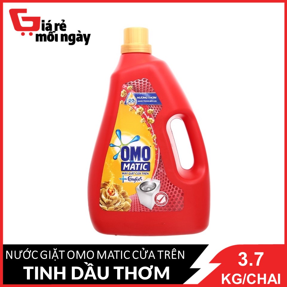 Nước Giặt Omo Comfort Tinh Dầu Thơm Cửa Trên (3.7kg)