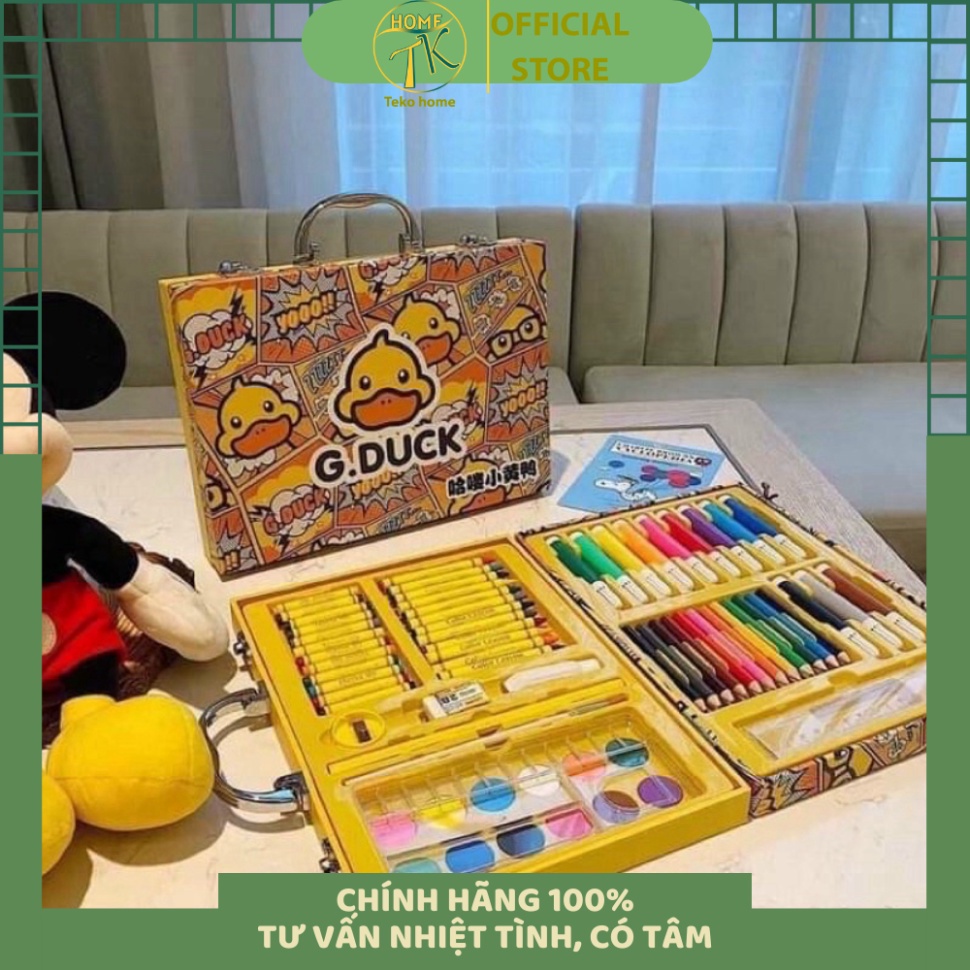 Vali Bộ Bút Màu Vẽ Vịt Vàng GDUCK 67 Chi Tiết Cho Bé - Tekohome Store