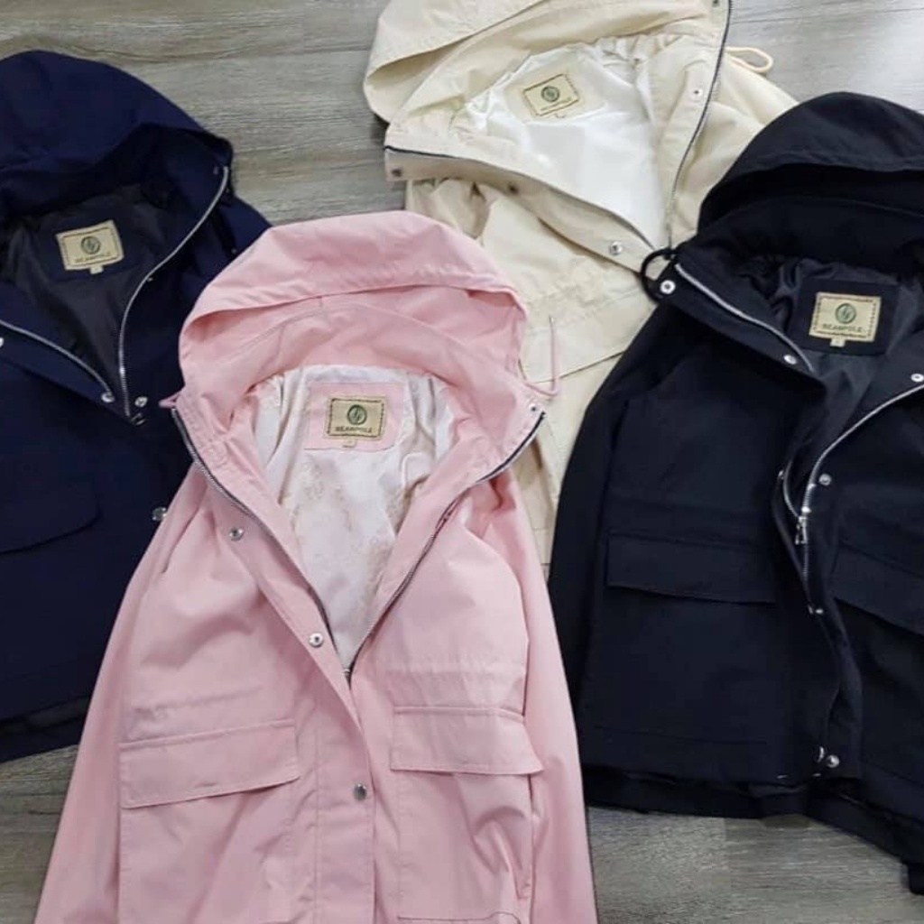 Áo khoác nữ có mũ kaki mùa đông đẹp Moonki KN01