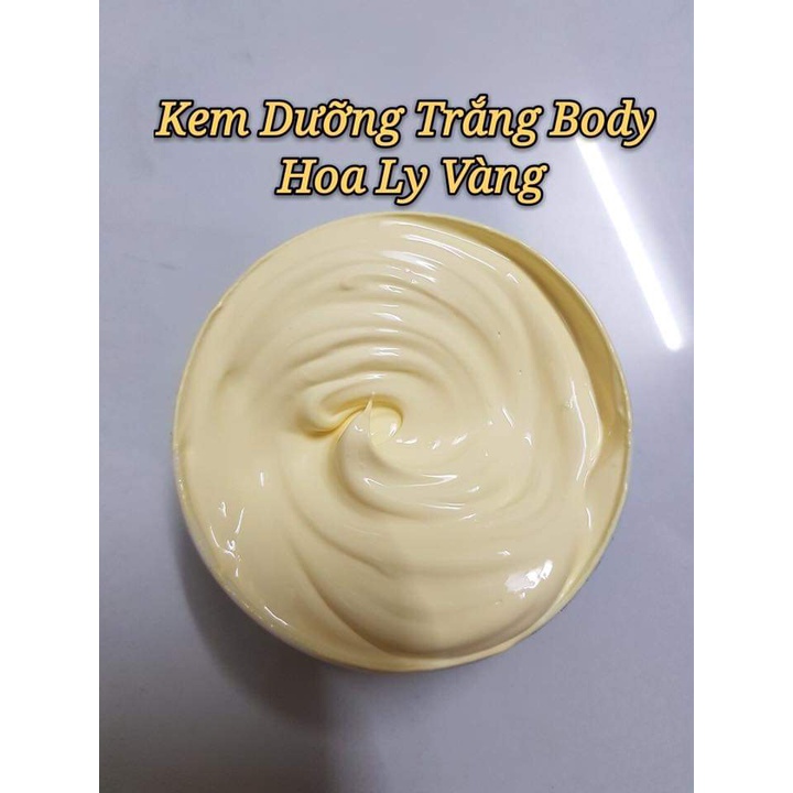 [TRẮNG BẬT TÔNG] Kem body trắng da 250GR Body hoa ly vàng phân tử nước không bết rít, dưỡng trắng da body sau 7 ngày