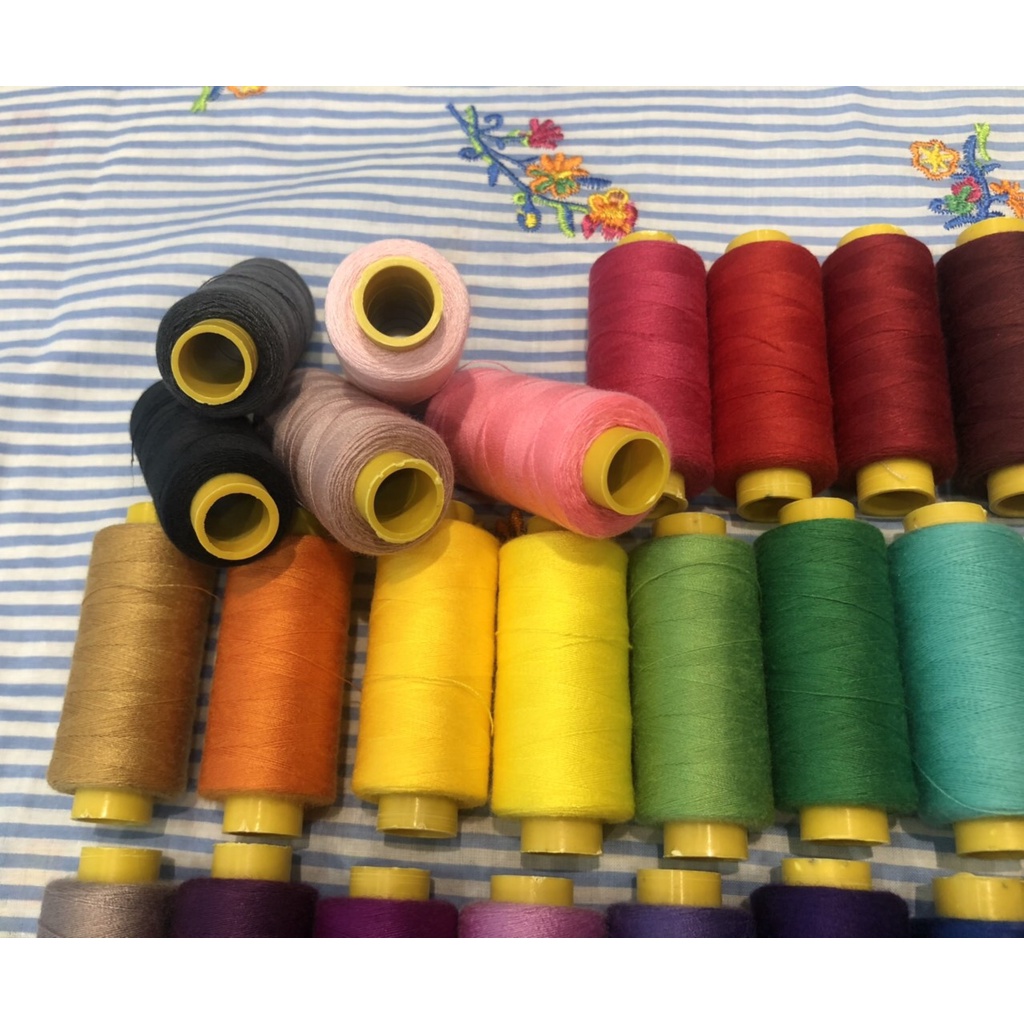 Bộ chỉ may cotton 30 màu