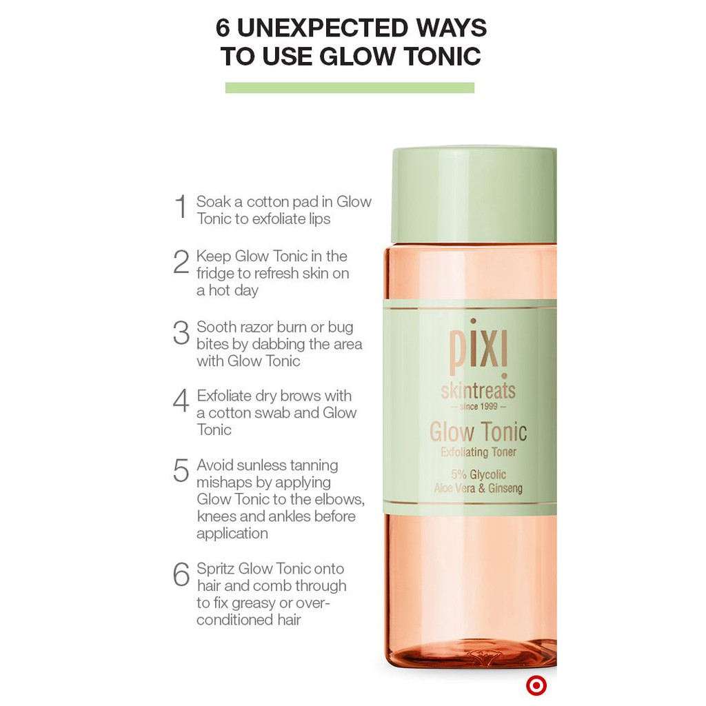 Nước cân bằng da Toner Pixi Beauty - Glow Tonic