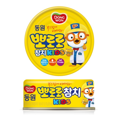 Cá Ngừ Dongwon Pororo Cho Trẻ Em Lon 100g - Theo Công Nghệ Hàn Quốc