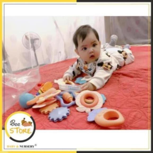 [MỞ KHO SỈ BÁN LẺ] Xúc xắc gặm nướu bộ 10 món Baby Rattle, Xúc Xắc cho bé