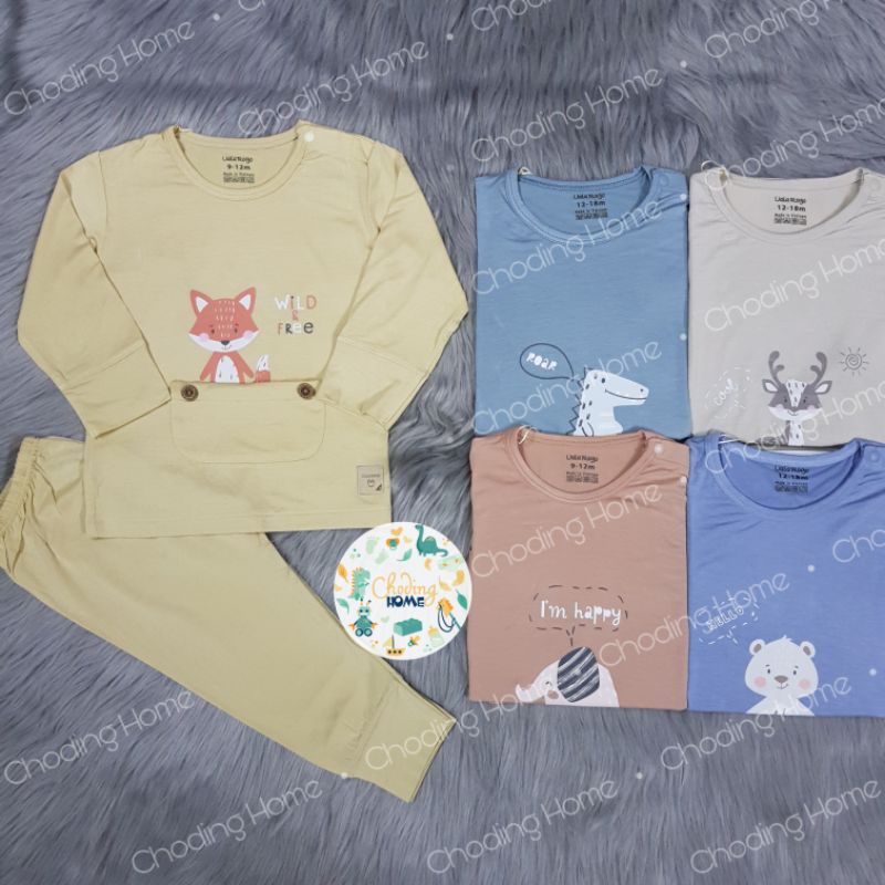 Bộ Cài Vai Bamboo Uala 2079 • 9-12M 12-18M 18-24M 36M 48M • Choding Home