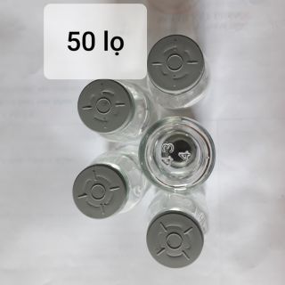 Lọ thủy tinh nắp cao su xám 15ml (hàng tái chế)