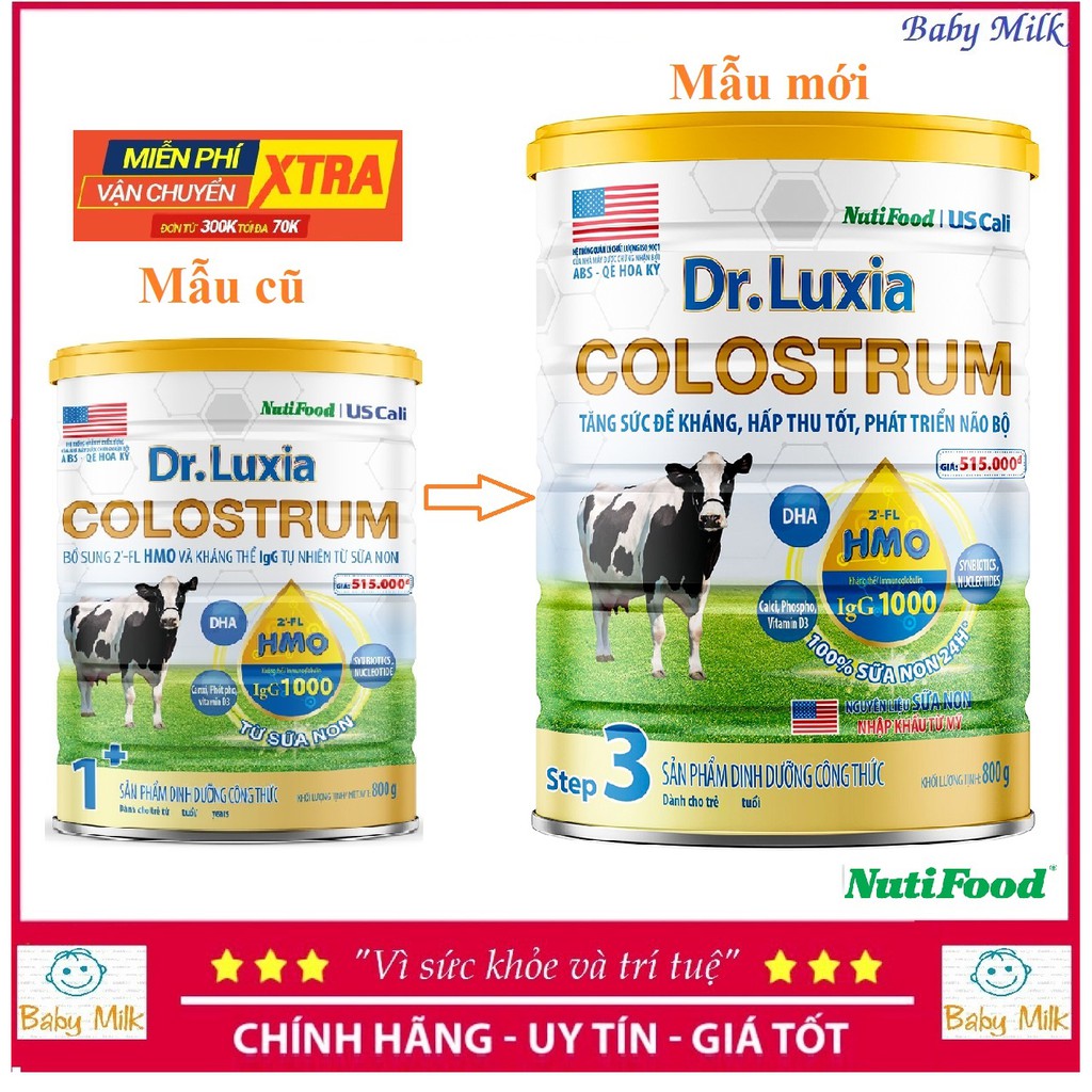 Sữa Dr.Luxia Coslostrum 1+  800g