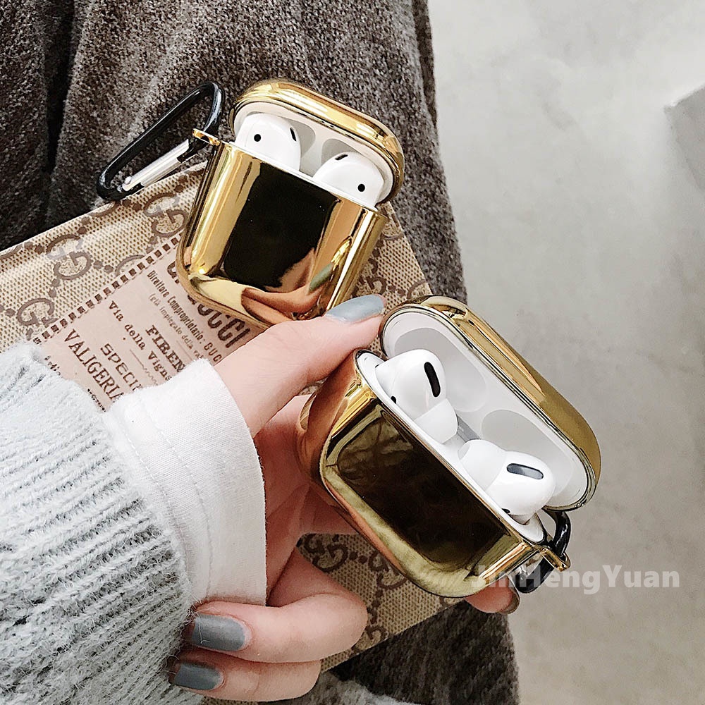 Vỏ Bọc Hộp Sạc Tai Nghe Mạ Điện Sang Trọng Cho AirPods Pro 1 2 3