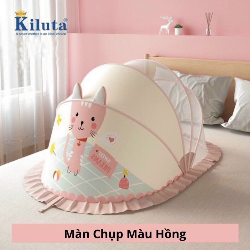 Màn mùng chụp Kiluta hình thú gấp gọn tránh muỗi cho bé yêu