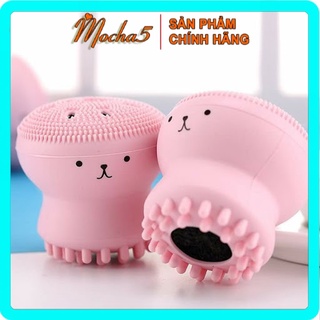 Mút Rửa Mặt, Massage MY TOOL Jellyfish Silicon Mặt Hình Bạch Tuộc