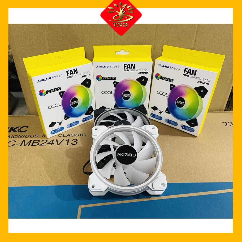 Quạt tản nhiệt Fan led case 12cm Arigato 102 White