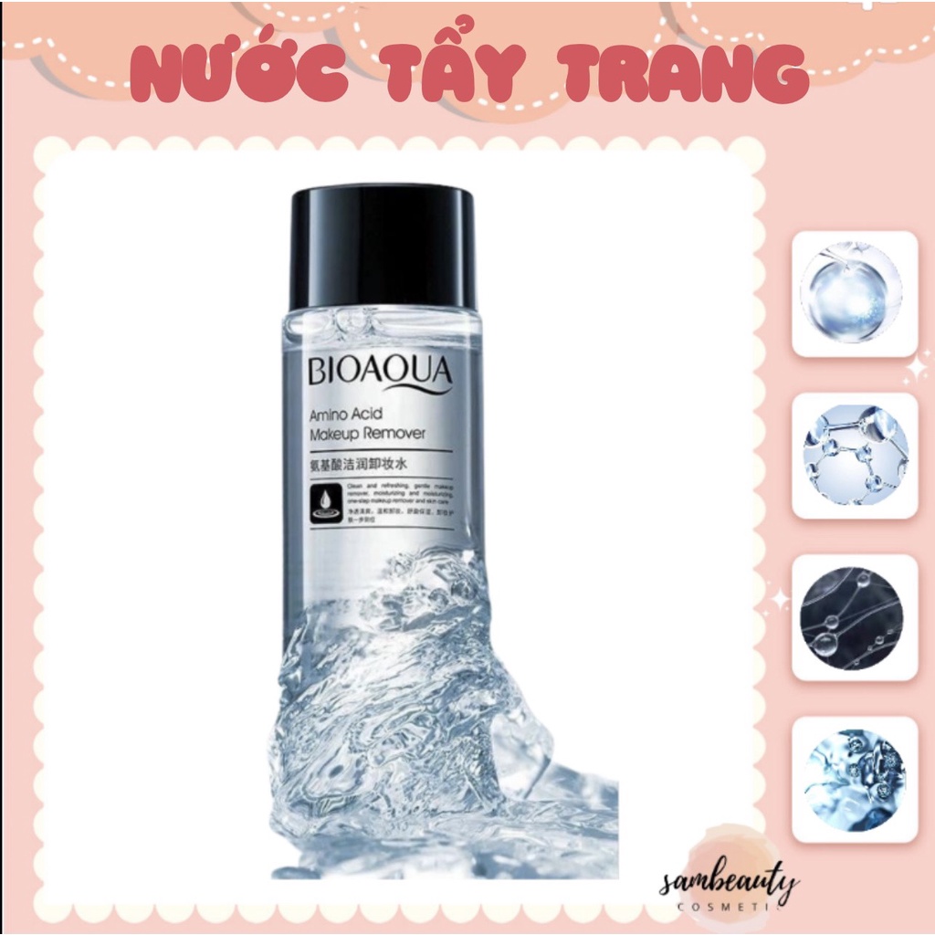 NƯỚC TẨY TRANG BIOAQUA 50ML LÀM SẠCH LỚP TRANG ĐIỂM BỤI BẨN VỚI THÀNH PHẦN AN TOÀN LÀNH TÍNH SamBeauty