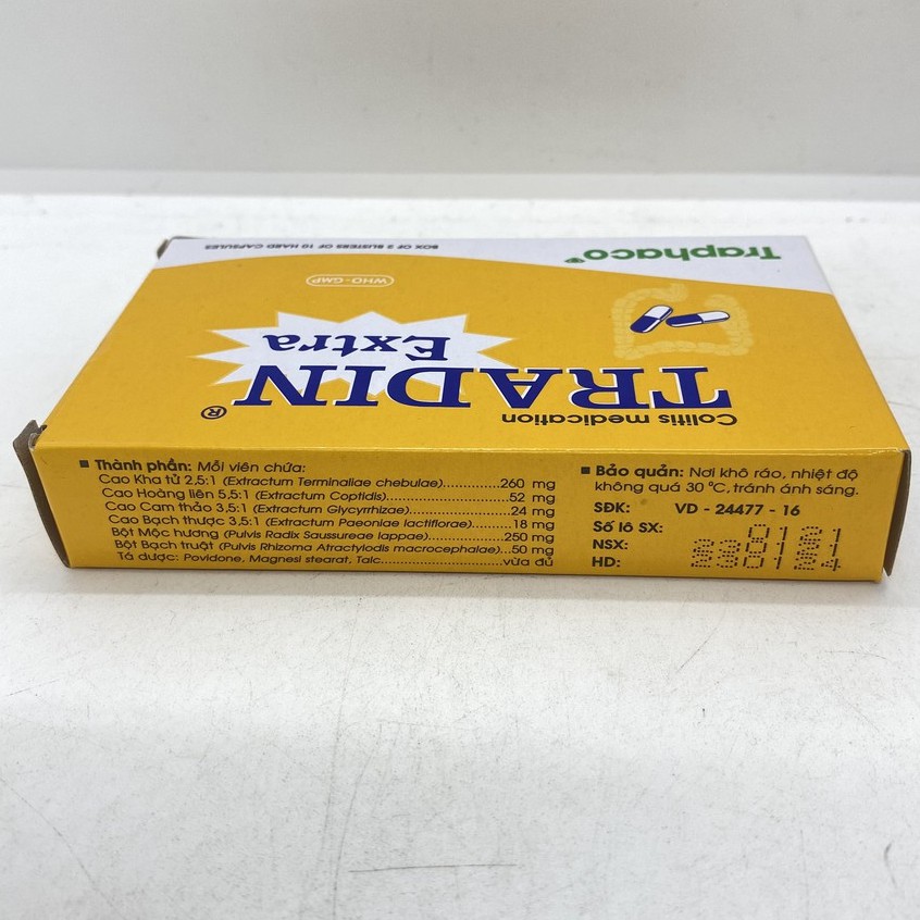 TRADIN EXTRA hộp 2 vỉ x 10 viên