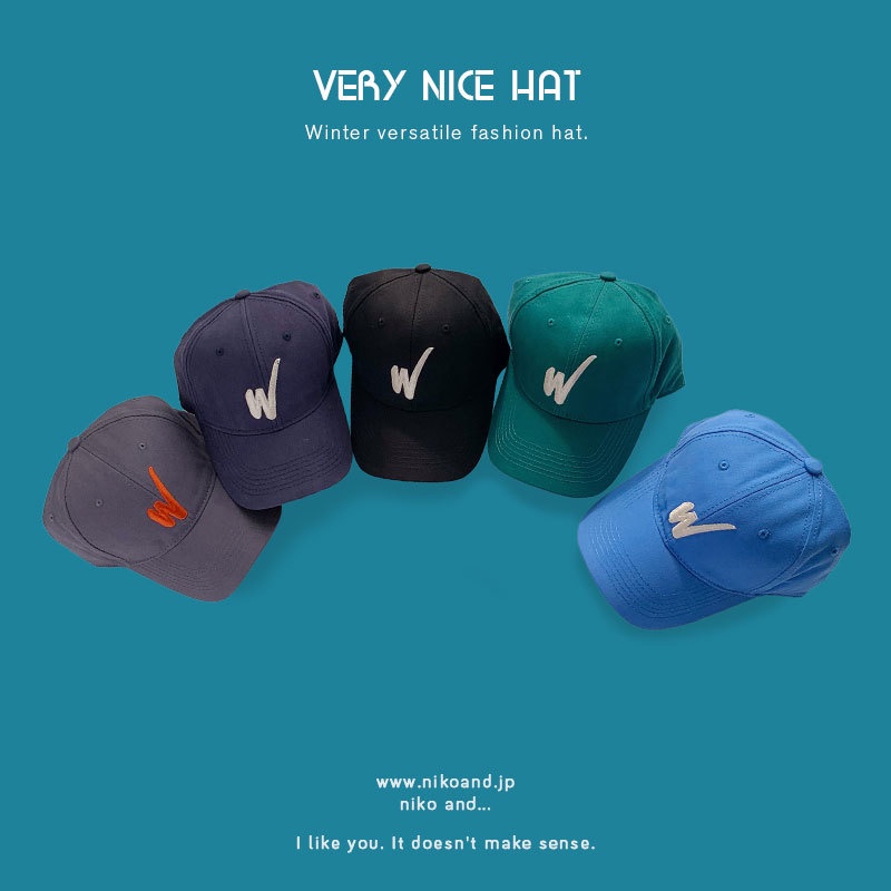 Mũ Lưỡi Trai Thêu Chữ W 2022 Thời Trang Cá Tính