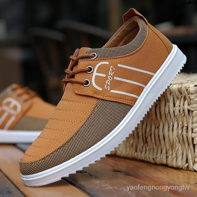 Giày Thể Thao Canvas Cột Dây Thời Trang Hàn Quốc Năng Động Cho Nam