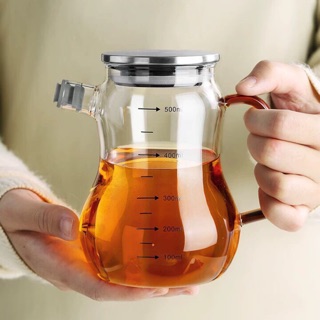 Bình rót thuỷ tinh nắp inox 500ml