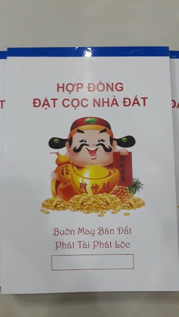 SỔ ĐẶT CỌC MUA BÁN NHÀ VÀ ĐẤT LOẠI 2 LIÊN 100 TỜ